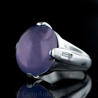 33 Carat Star Sapphire Gents Ring