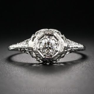 .33 Carat Vintage Diamond Engagement Ring