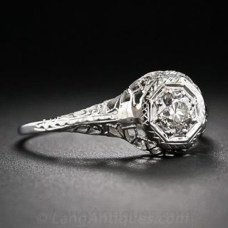 .33 Carat Vintage Diamond Engagement Ring