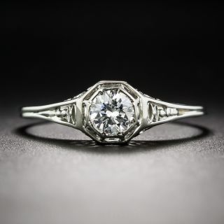 .34 Carat Art Deco Diamond Ring - GIA H / VVS1