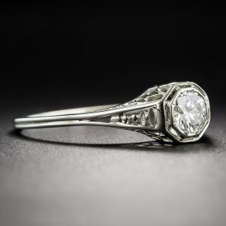 .34 Carat Art Deco Diamond Ring - GIA H / VVS1