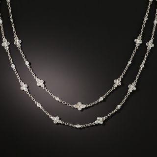 35 1/4 Inch 5.00 Carat Total Diamonds by the Yard Necklace - 2
