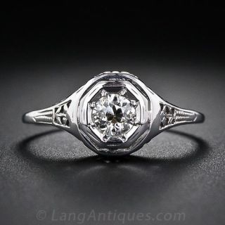 .35 carat Art Deco Diamond Ring