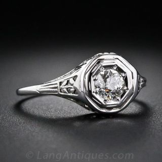 .35 carat Art Deco Diamond Ring