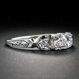 .35 Carat Art Deco Engagement Ring