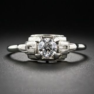 .35 Carat Art Deco Engagement Ring