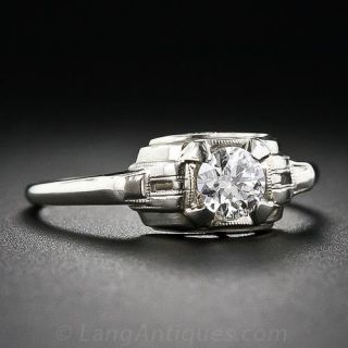 .35 Carat Art Deco Engagement Ring