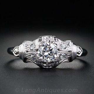 .35 Carat Art Deco Engagement  Ring