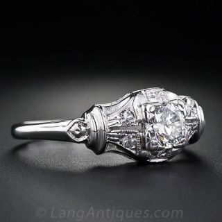 .35 Carat Art Deco Engagement  Ring