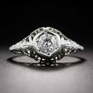 .35 Carat Art Deco Solitaire Engagement Ring