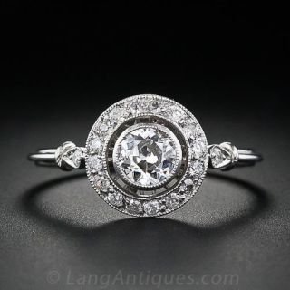 Art Deco Diamond Engagement Ring 