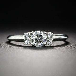 .35 Carat Diamond and Platinum Engagement Ring