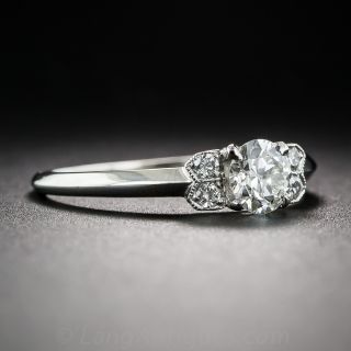 .35 Carat Diamond and Platinum Engagement Ring