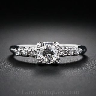 .35 Carat Diamond Engagement Ring, Circa 1950s