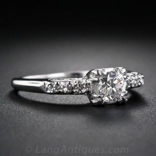 .35 Carat Diamond Engagement Ring, Circa 1950s