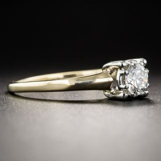 .35 Carat Diamond Two-Tone Vintage Solitaire