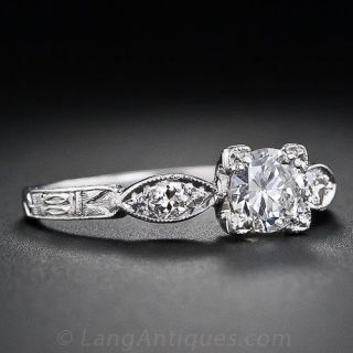 .35 Carat Estate Diamond Engagement Ring