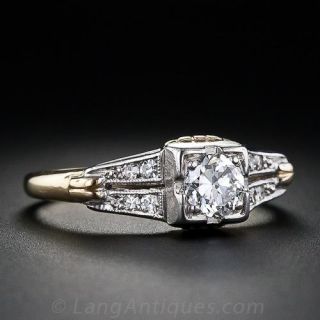 .35 Carat  Estate Diamond  Engagement Ring