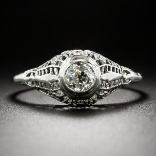 .35 Carat Filigree Engagement Ring