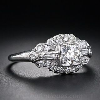 .35 Carat Mid-Century Diamond Engagement Ring