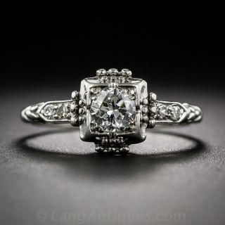 .35 Carat Vintage Diamond Engagement Ring