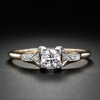 .35 Carat vintage Diamond Engagement Ring