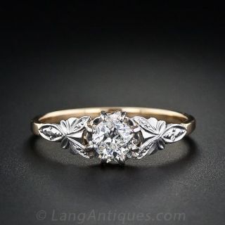 .35 Carat Vintage Diamond Wedding Ring