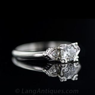 .36 Carat Diamond Engagement Ring, Circa 1940's