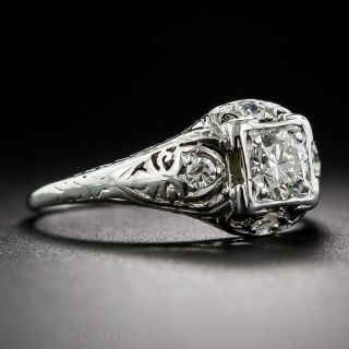 .37 Carat Diamond Neoclassical Engagement Ring