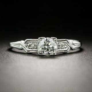 .37 Carat Diamond Vintage Engagement Ring
