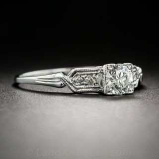 .37 Carat Diamond Vintage Engagement Ring