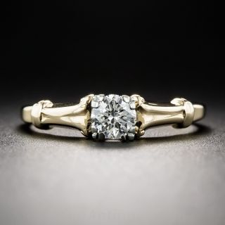 .37 Carat Diamond Vintage Solitaire Engagement Ring