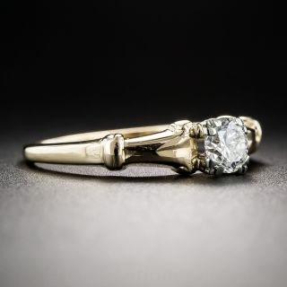 .37 Carat Diamond Vintage Solitaire Engagement Ring