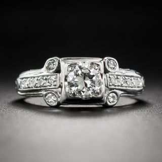 .38 Carat Art Deco Diamond Engagement Ring