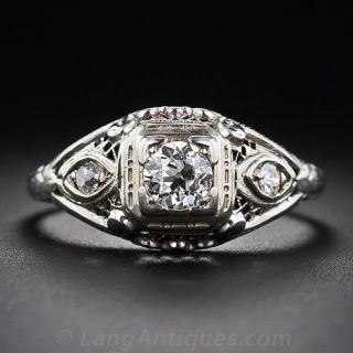 .38 Carat Early-Art Deco Engagement Ring