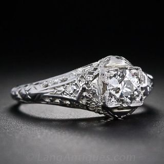 .38 Carat Vintage Diamond Engagement Ring