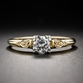 .39 Carat Diamond Vintage Solitaire Engagement Ring