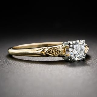 .39 Carat Diamond Vintage Solitaire Engagement Ring