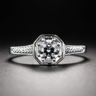 .39 Carat Vintage Diamond Solitaire Engagement Ring