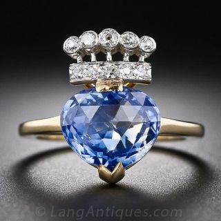 4.60 Carat Kashmir Sapphire and Diamond Ring