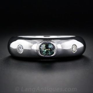 .40 Alexandrite and Diamond Gent's Ring