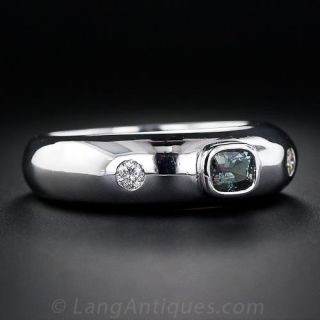 .40 Alexandrite and Diamond Gent's Ring