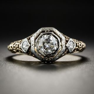 .40 Carat Art Deco Diamond Engagement Ring