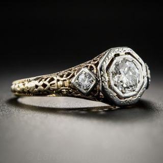 .40 Carat Art Deco Diamond Engagement Ring