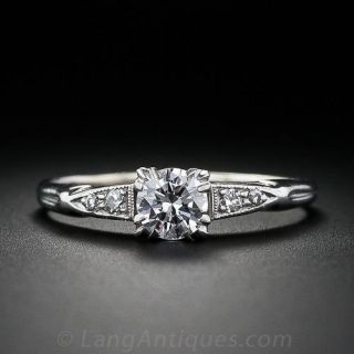 .40 Carat Art Deco Diamond Engagement Ring