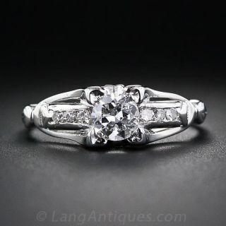 .40 Carat Art Deco Diamond Engagement Ring