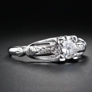 .40 Carat Art Deco Diamond Engagement Ring
