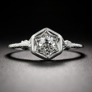.40 Carat Art Deco Diamond Engagement Ring