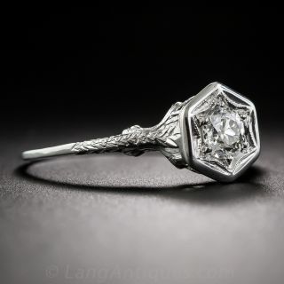 .40 Carat Art Deco Diamond Engagement Ring