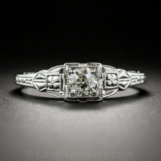 .40 Carat Art Deco Diamond Engagement Ring